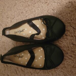 Cat & Jack Black Ballet Flats for Toddler